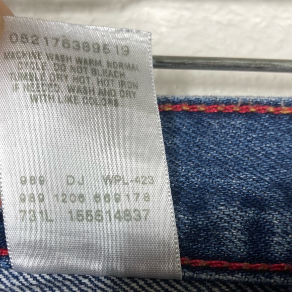 Vintage 90s Levi's 550 Baggy Tapered Fit Mom Jeans Blue Baggy High Waist Mexico - Picture 16 of 16